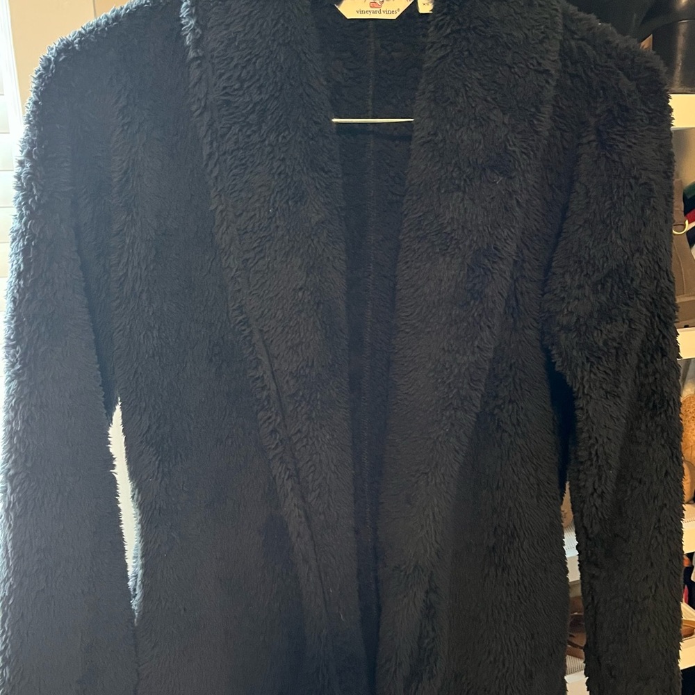 Plush Teddy Open Front Jacket - image 5